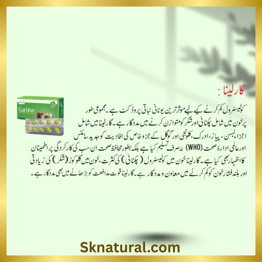 GARLINA 50 TAB گارلینا | HAMDARD