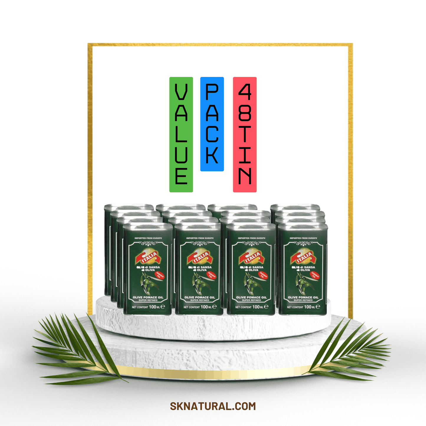 ITALIA POMACE OLIVE OIL 100ML | 48 TIN