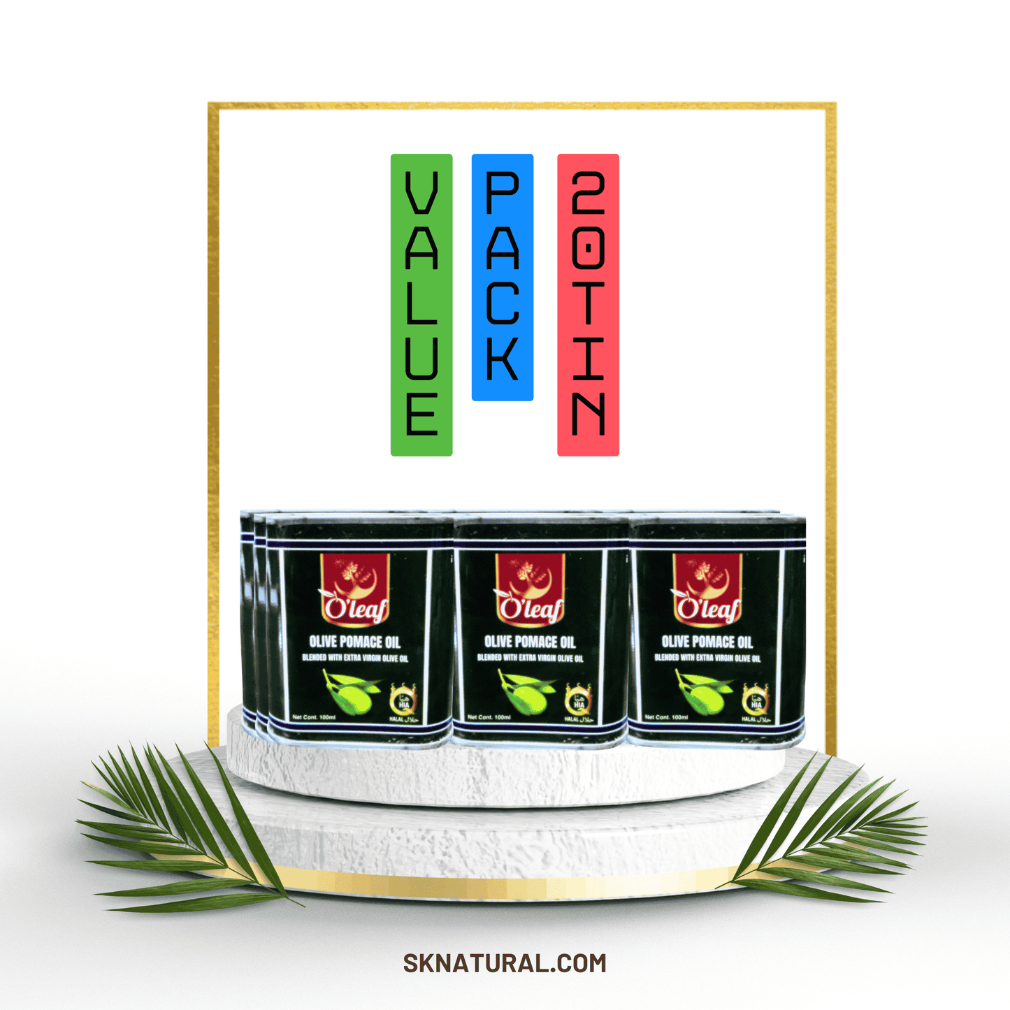 O'LEAF Olive Oil 100ML | 20 TIN
