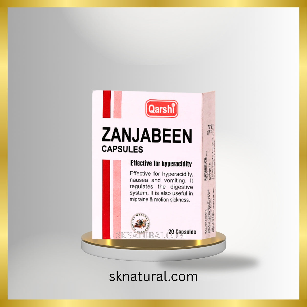 ZANJBIN (QARSHI) 20 CAPSULE